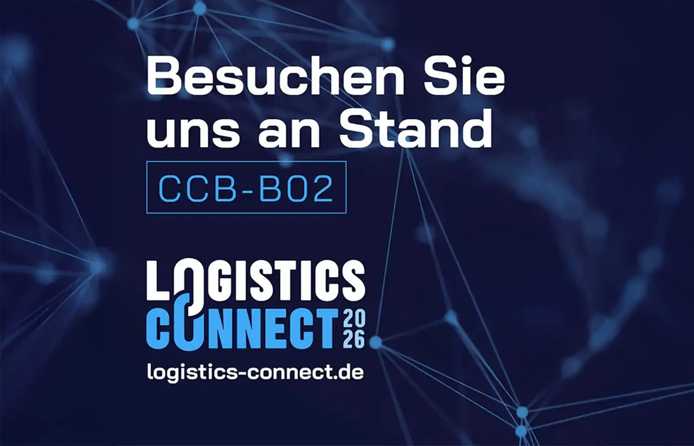 Informationsgrafik zum LogisticsConnect Messestand CCB-B02 im Congress Centrum Bremen
